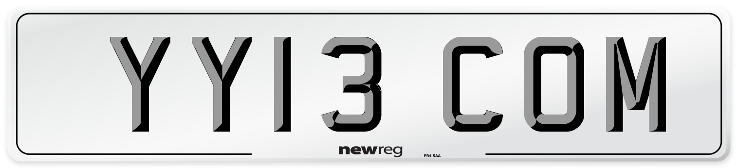 YY13 COM Number Plate from New Reg